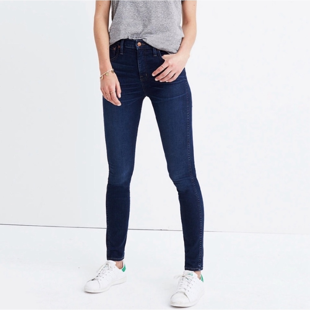 Madewell skinny skinny ankle jeans skinny jeans dark wash size 28
